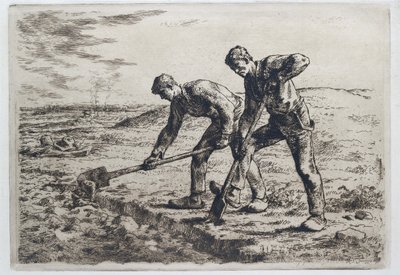 Diggers, 1855 - 1856 od Jean Francois Millet